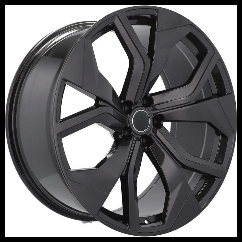 4 jantes 10.0 22 5x112 design audi fluotournage noir brillant