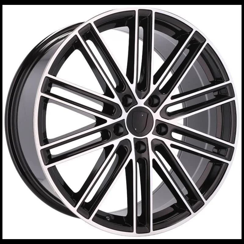 4 jantes 9.5 20 5x130 design porsche noir brillant