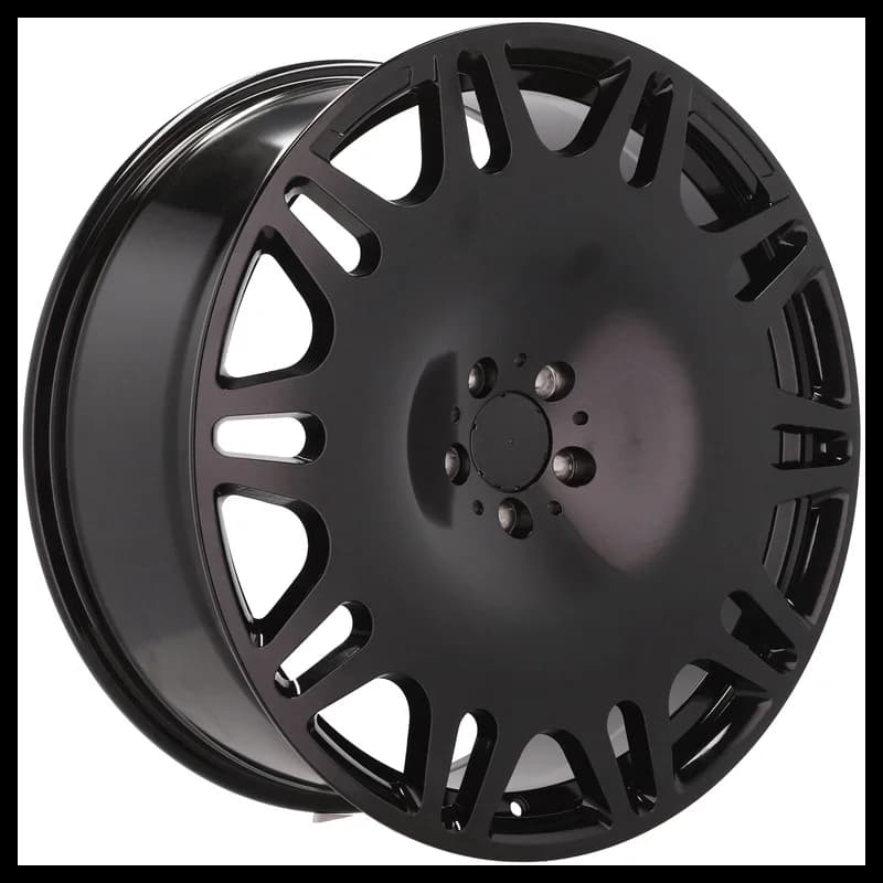 4 jantes 9.0 22 5x112 design mercedes fluotournage noir brillant