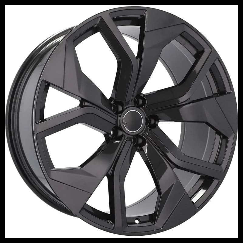 4 jantes 9.0 20 5x112 design audi fluotournage noir brillant