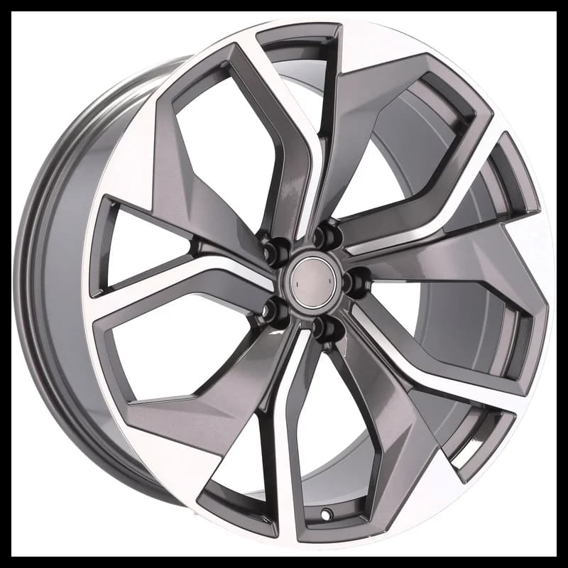4 jantes 9.0 20 5x112 design audi fluotournage gris brillant