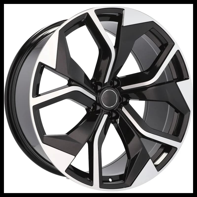 4 jantes 9.0 20 5x112 design audi fluotournage noir brillant
