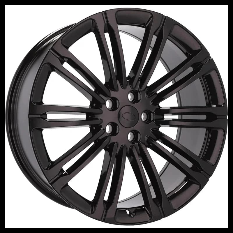 4 jantes 9.5 23 5x120 design land rover noir brillant