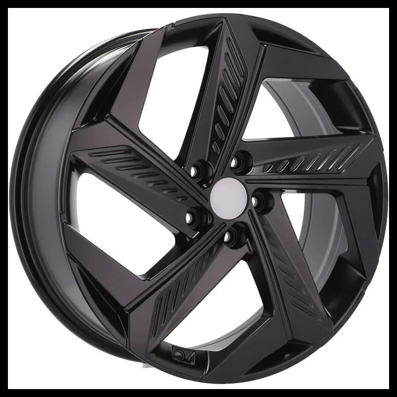 4 jantes 7.5 18 5x114.3 design hyundai noir brillant