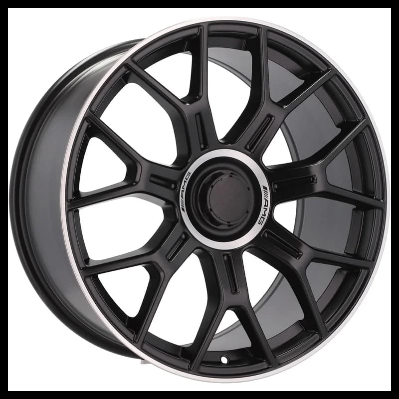 4 jantes 8.0 18 5x112 design mercedes fluotournage noir mat