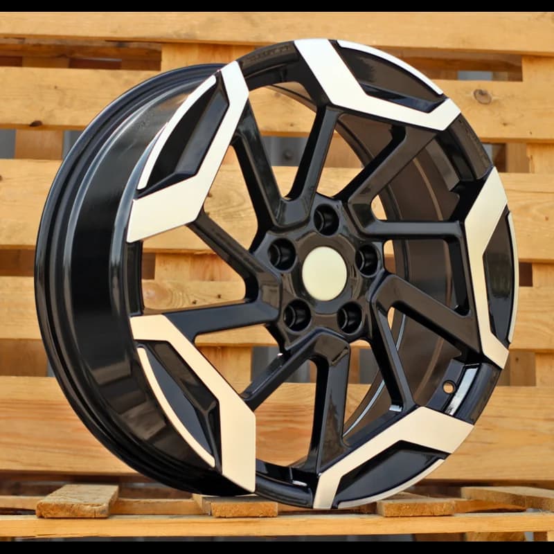 4 jantes 7.5 18 5x114.3 design kia fluotournage noir brillant