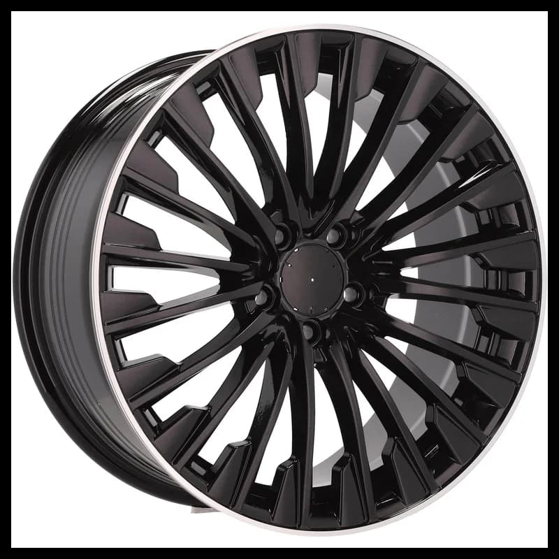 4 jantes 8.5 19 5x112 design mercedes fluotournage noir brillant