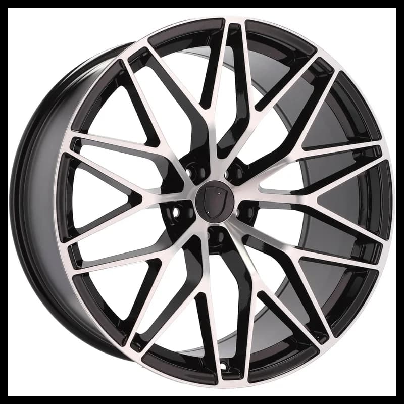 4 jantes 9.0 20 5x130 design porsche fluotournage noir brillant