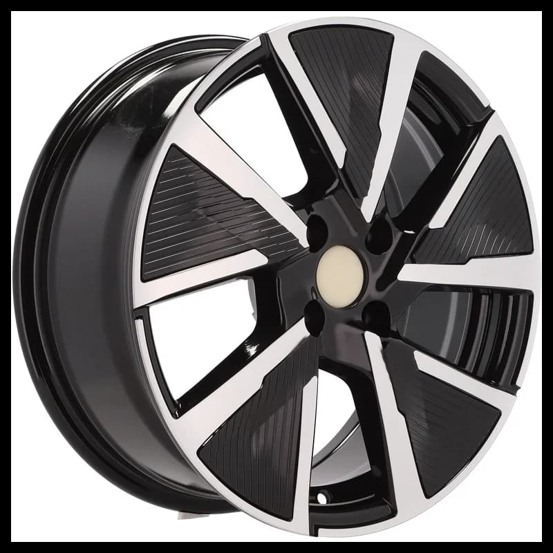 4 jantes 6.5 16 4x108 design peugeot noir brillant