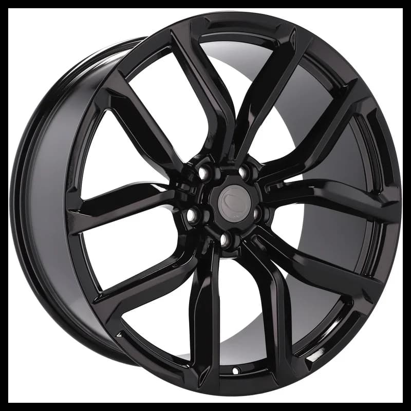 4 jantes 8.5 20 5x108 design land rover noir brillant