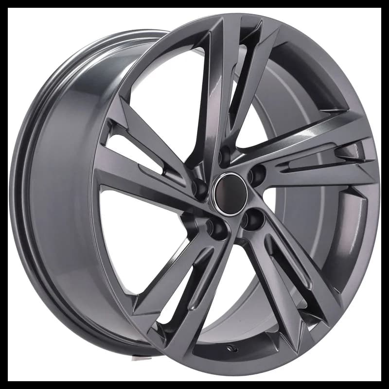 4 jantes 8.0 18 5x112 design volkswagen fluotournage gris brillant