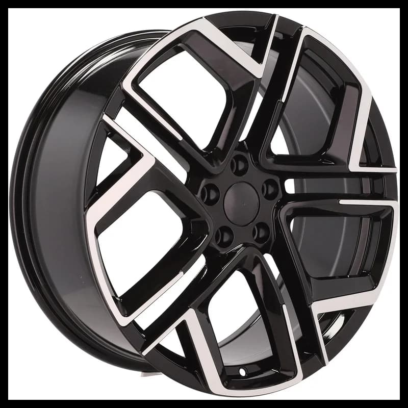 4 jantes 8.5 19 5x112 design volkswagen fluotournage noir brillant