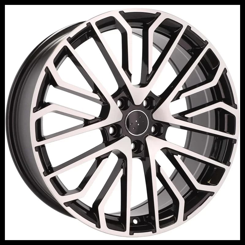 4 jantes 8.0 19 5x112 design audi fluotournage noir brillant