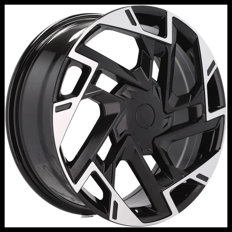 4 jantes 7.5 19 5x114.3 design kia fluotournage noir brillant