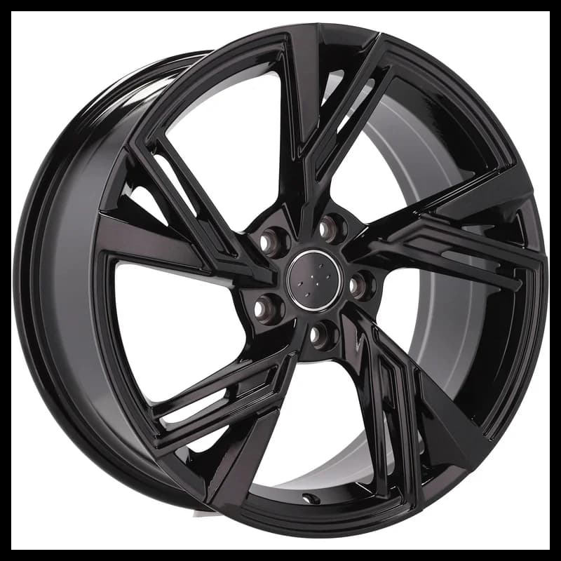 4 jantes 8.5 19 5x112 design audi fluotournage noir brillant
