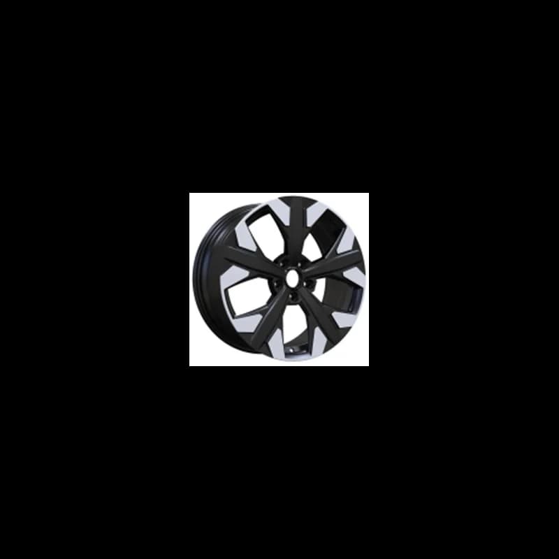 4 jantes 7.5 19 5x114.3 design kia fluotournage noir brillant