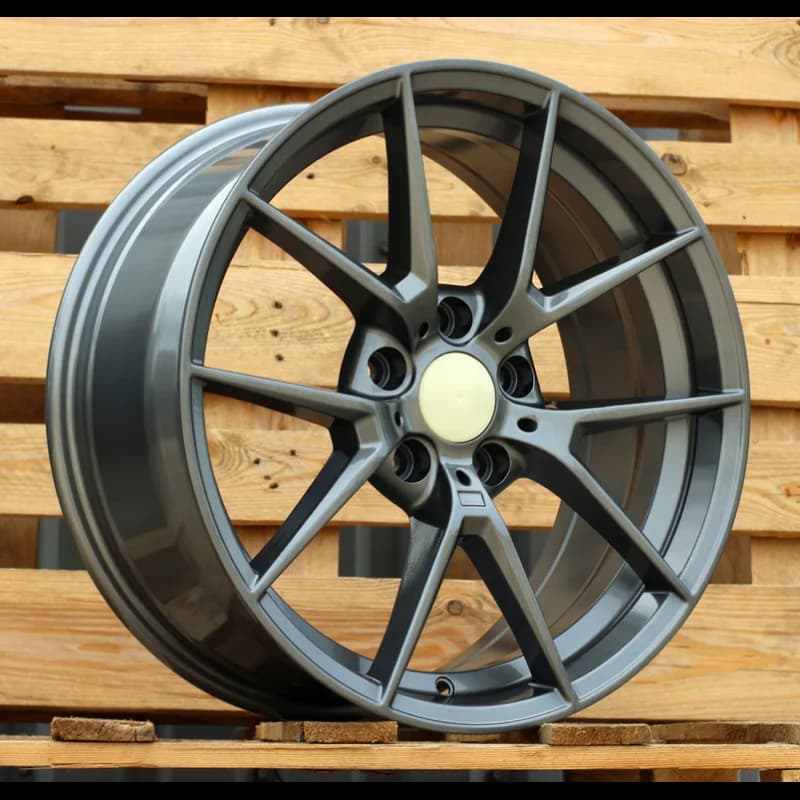 4 jantes 8.0 18 5x120 design bmw fluotournage gris brillant