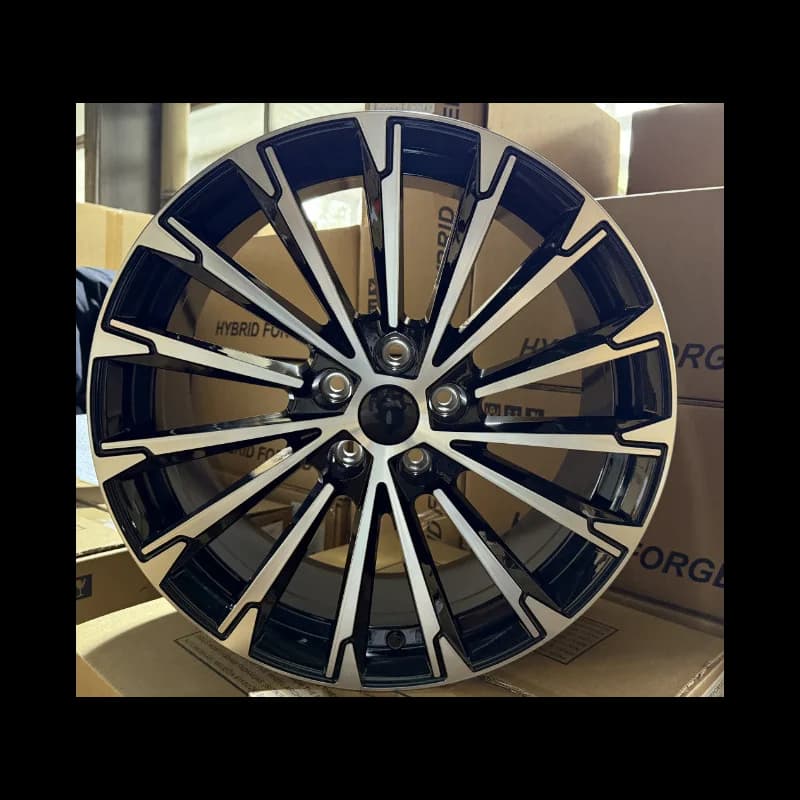 4 jantes 8.0 18 5x112 design skoda fluotournage gris brillant