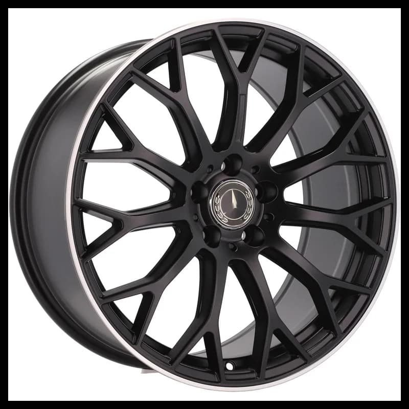 4 jantes 8.0 18 5x112 design mercedes fluotournage noir mat