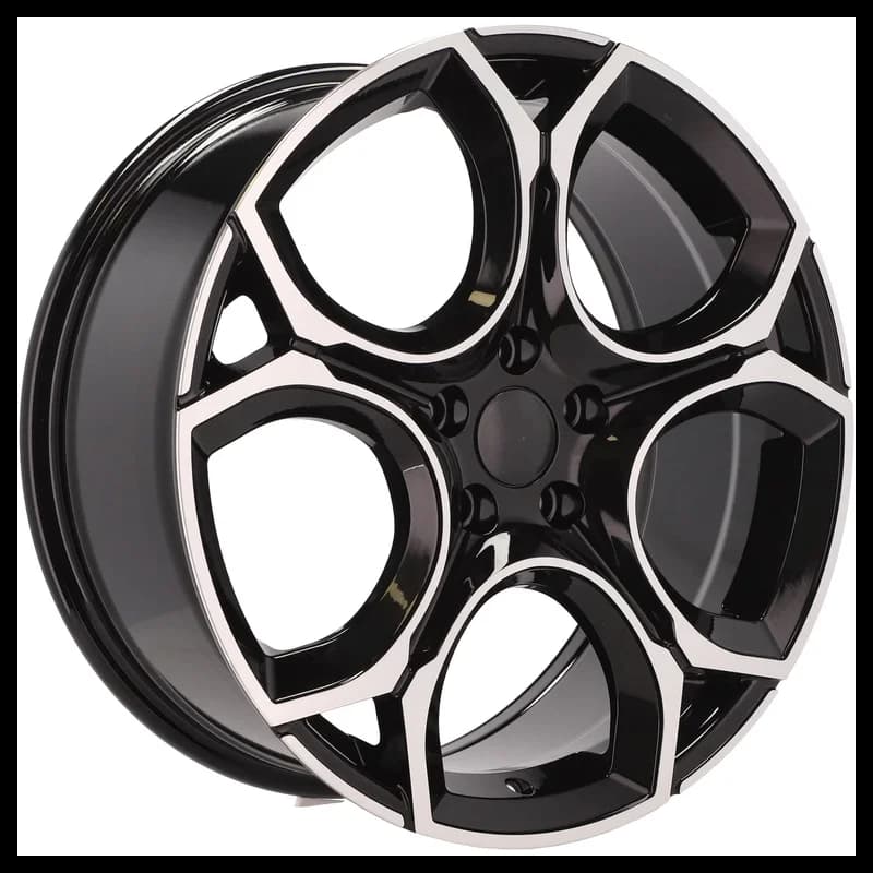 4 jantes 7.5 17 5x112 design volkswagen fluotournage noir brillant
