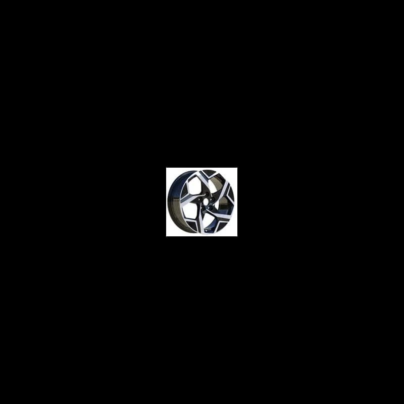 4 jantes 7.0 17 5x114.3 design kia fluotournage noir brillant