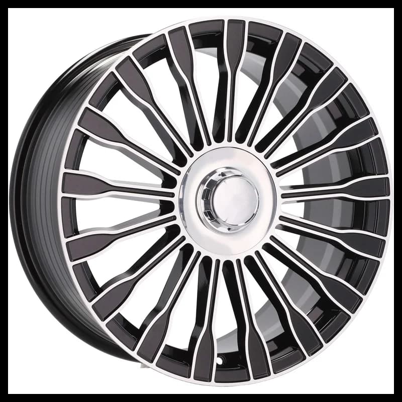 4 jantes 8.0 18 5x112 design mercedes fluotournage noir brillant