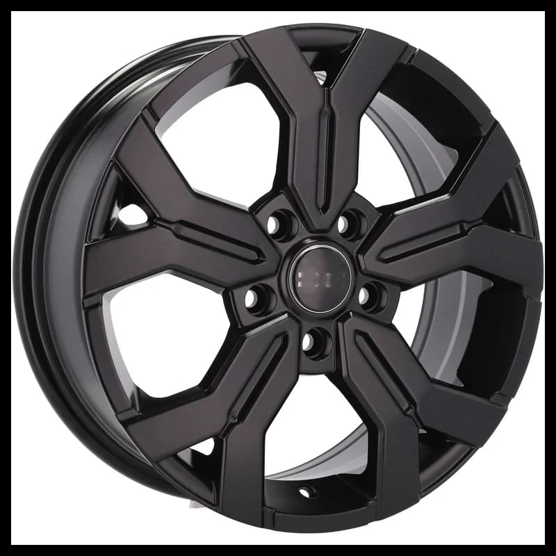 4 jantes 6.5 16 5x114.3 design dacia noir brillant