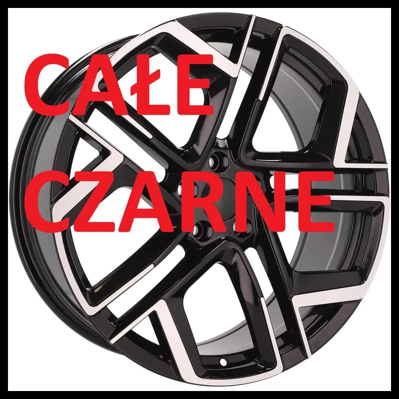 4 jantes 8.5 19 5x112 design volkswagen fluotournage noir brillant
