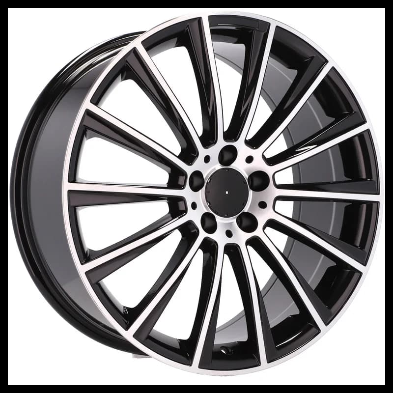 4 jantes 8.5 20 5x112 design mercedes fluotournage noir brillant