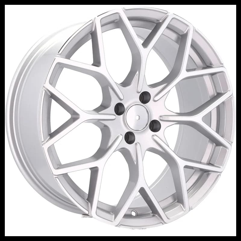 4 jantes 7.5 17 4x100 design smart argent brillant