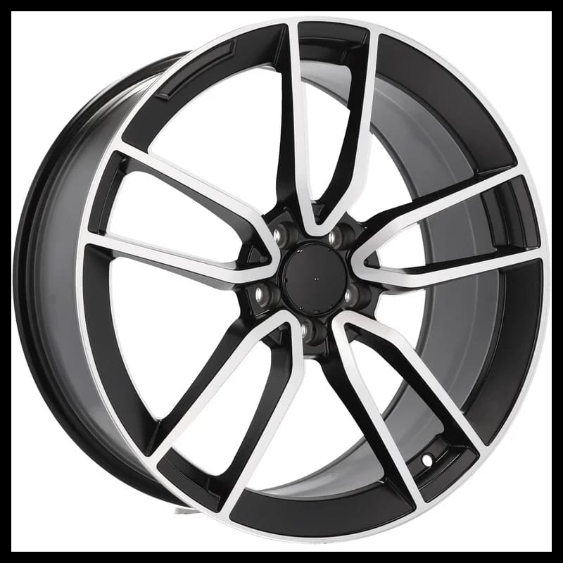 4 jantes 10.0 21 5x112 design mercedes noir brillant