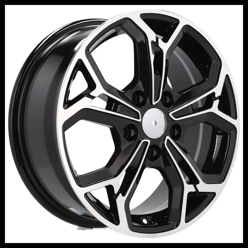 4 jantes 6.5 16 5x114.3 design kia fluotournage noir brillant