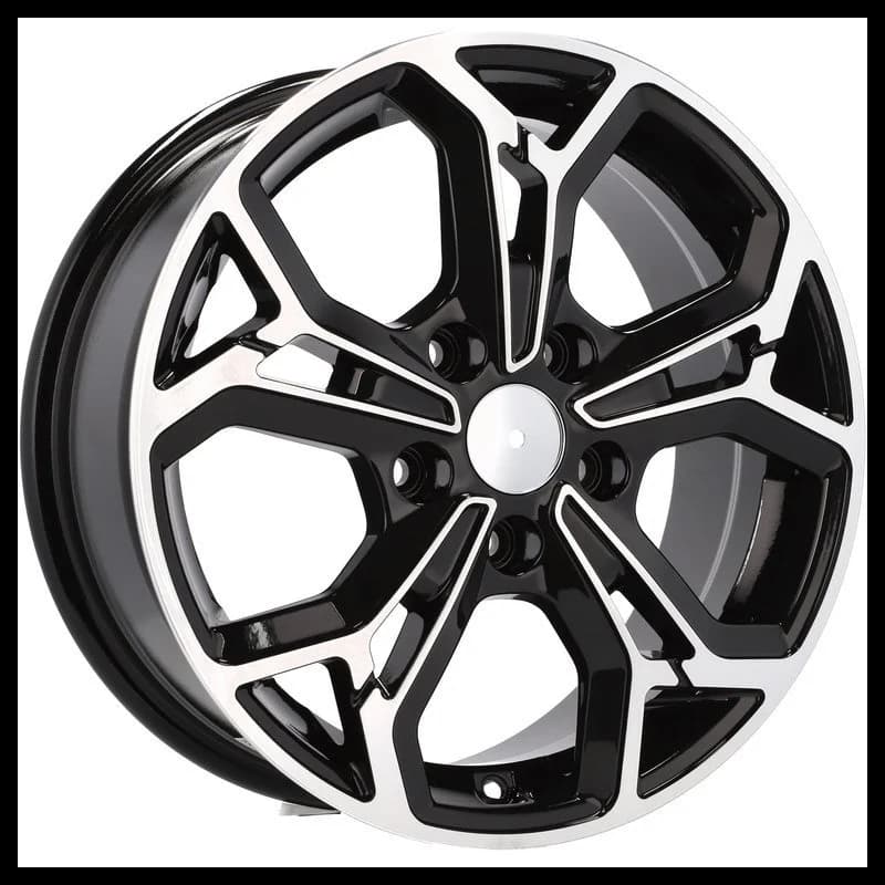 4 jantes 7.0 17 5x114.3 design kia fluotournage noir brillant