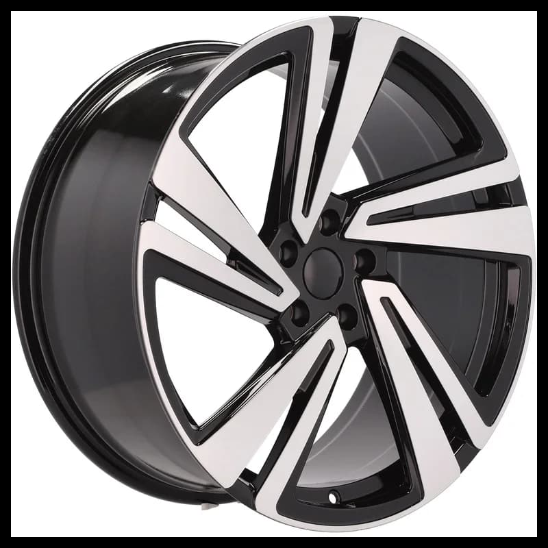 4 jantes 8.0 19 5x112 design volkswagen noir brillant