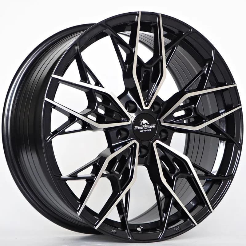 2 jantes ratlankis forzza spectrum 8,5x19 5x112 et42 66,45 black magic machined