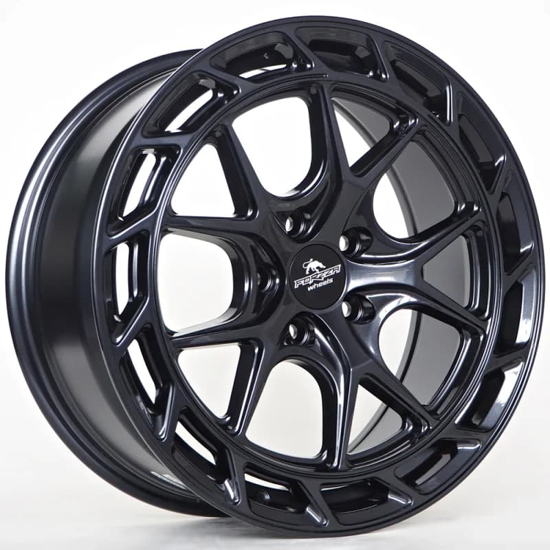 2 jantes ratlankis forzza saturn 8x18 5x112 et45 66,5 black magic