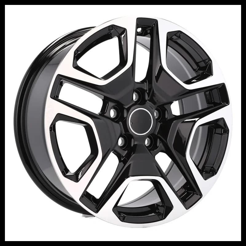 4 jantes 7.0 17 5x114.3 design toyota noir brillant