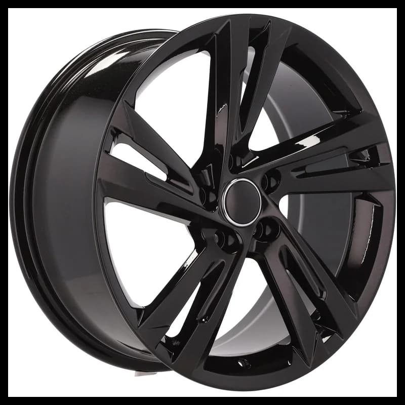 4 jantes 8.5 19 5x112 design volkswagen fluotournage noir brillant
