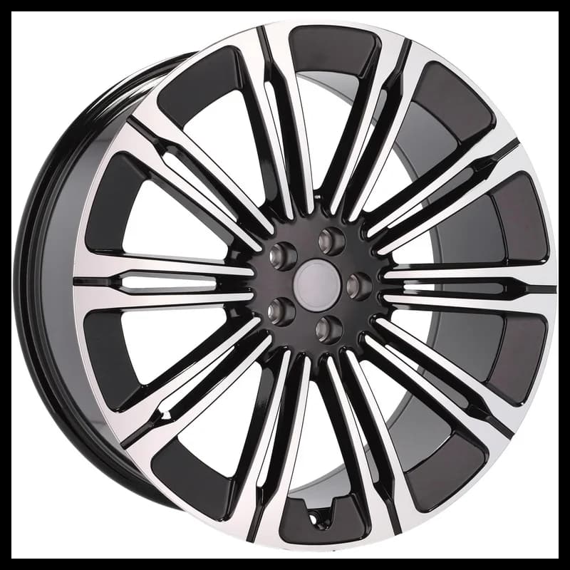4 jantes 8.5 19 5x108 design land rover noir brillant