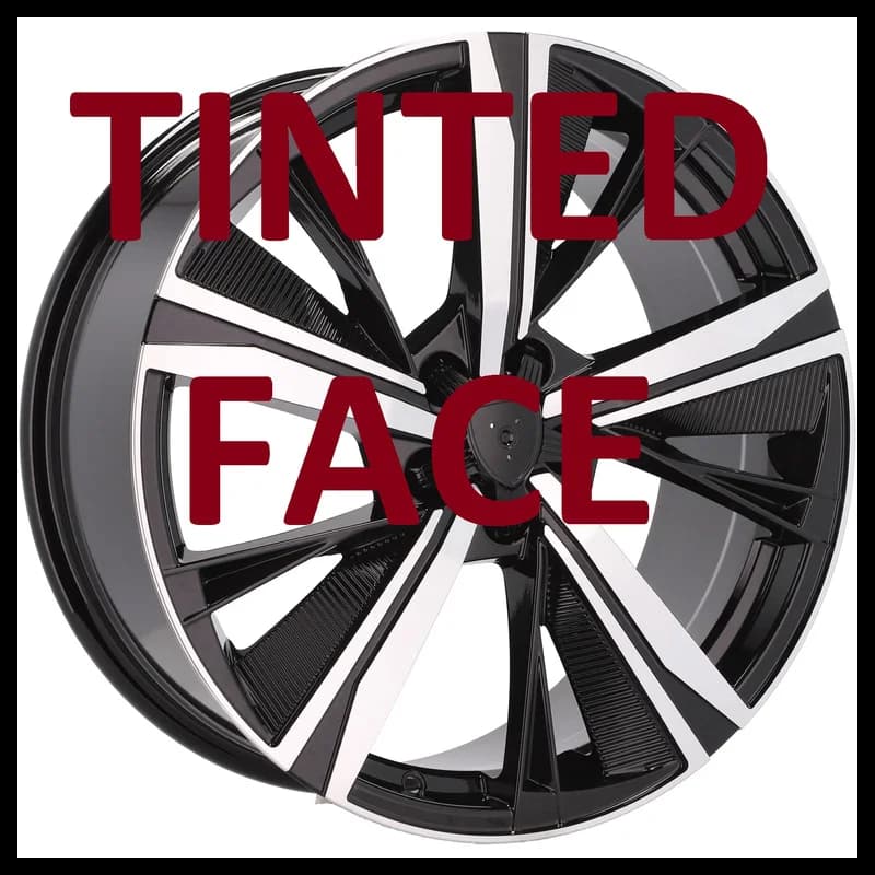4 jantes 8.0 19 5x108 design peugeot noir brillant