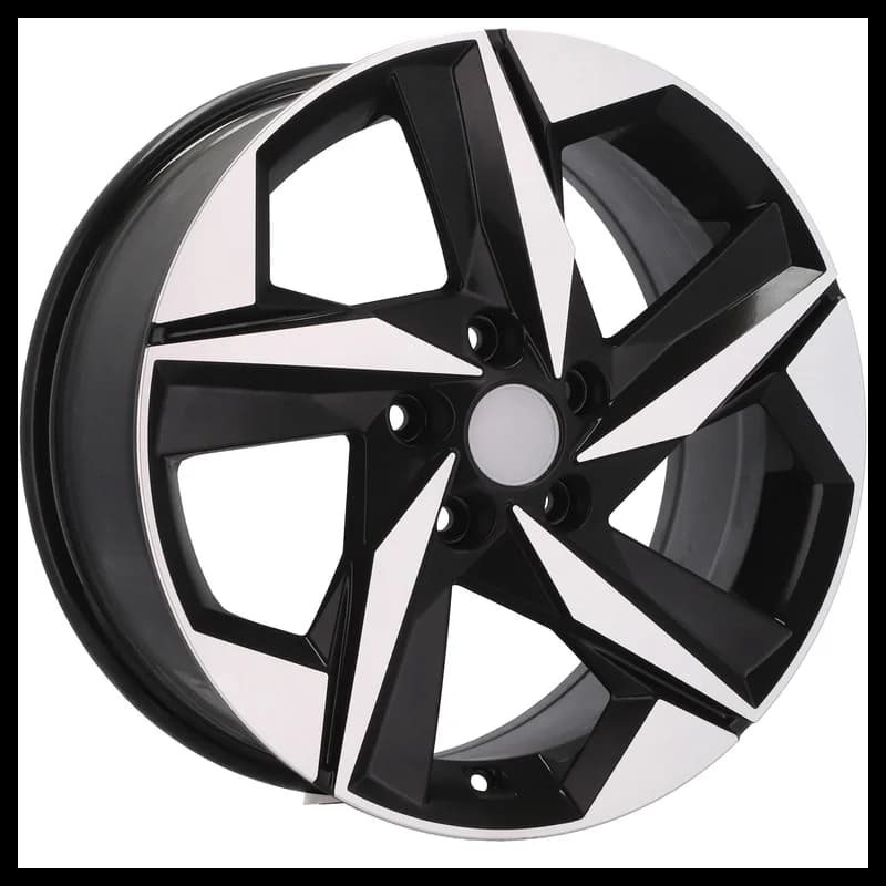 4 jantes 6.0 15 5x114.3 design hyundai noir brillant