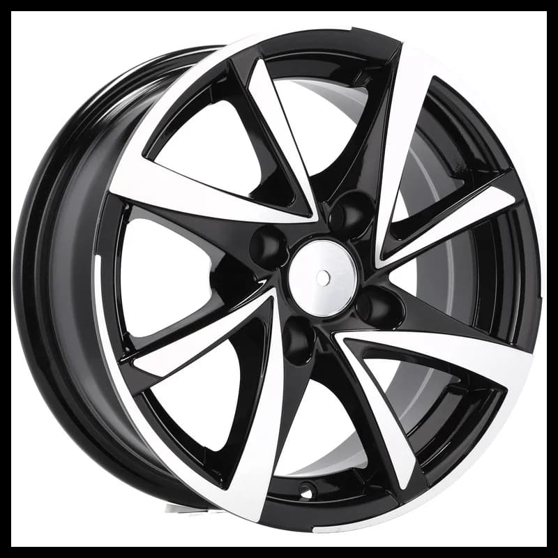 4 jantes 6.5 15 4x108 design citroen noir brillant