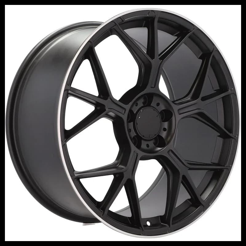 4 jantes 8.5 20 5x112 design mercedes fluotournage noir mat