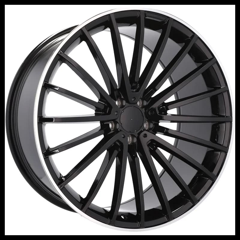 4 jantes 8.0 18 5x112 design mercedes fluotournage noir brillant