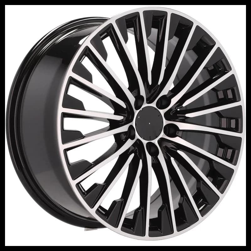 4 jantes 8.5 20 5x112 design mercedes fluotournage noir brillant