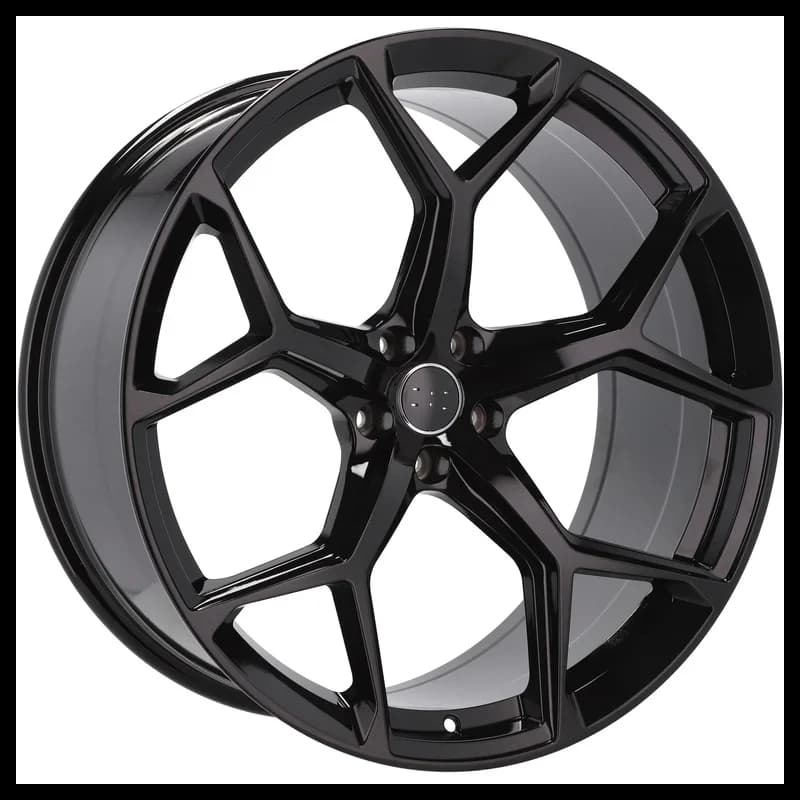 4 jantes 10.0 22 5x112 design audi noir brillant