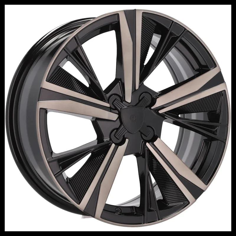 4 jantes 7.0 17 4x108 design peugeot noir brillant