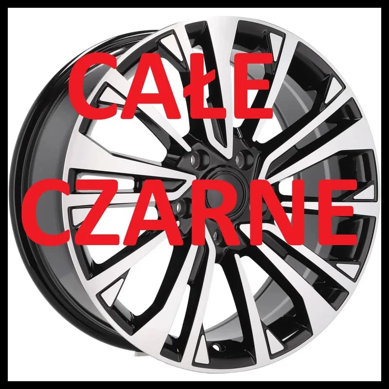 4 jantes 8.0 18 5x120 design volkswagen noir brillant