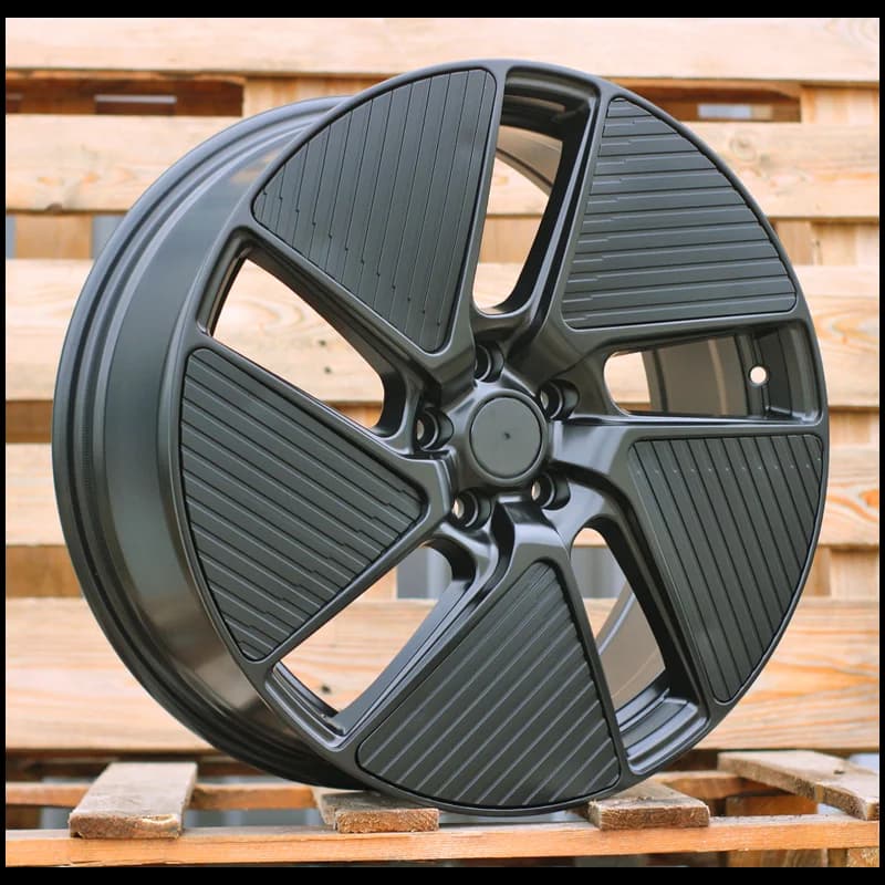 4 jantes 7.5 19 5x108 design peugeot fluotournage noir mat