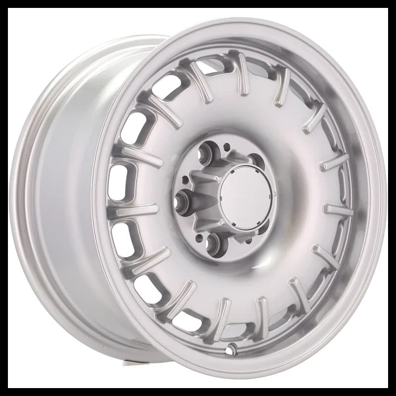 4 jantes 6.0 14 5x112 design mercedes argent brillant